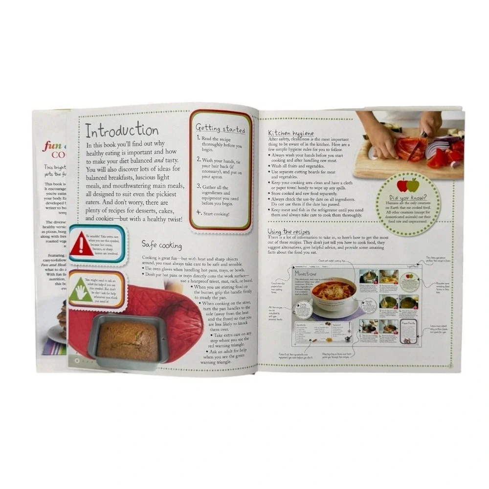 Kids Fun & Healthy Cookbook Nicola Graimes DK Over 100 Recipes Hardcover 2007